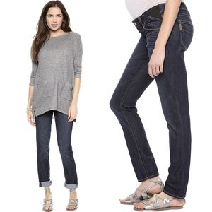 Paige Maternity Dark Wash Jimmy Jimmy Skinny Jeans Size 29